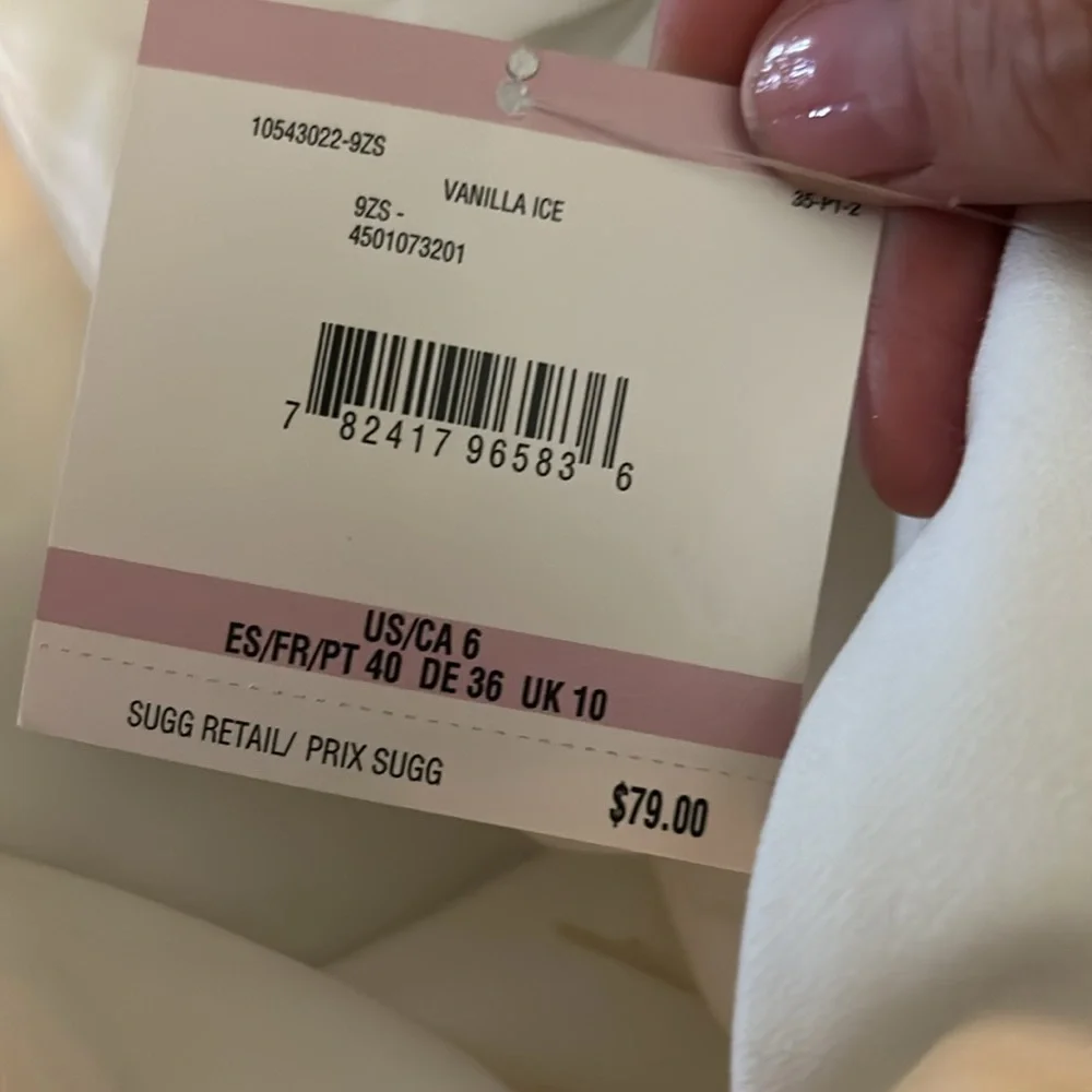 NWT, Kasper Kate Classic Fit Stretch Crepe Pants, Vanilla Ice, Size 6 - Picture 3 of 3